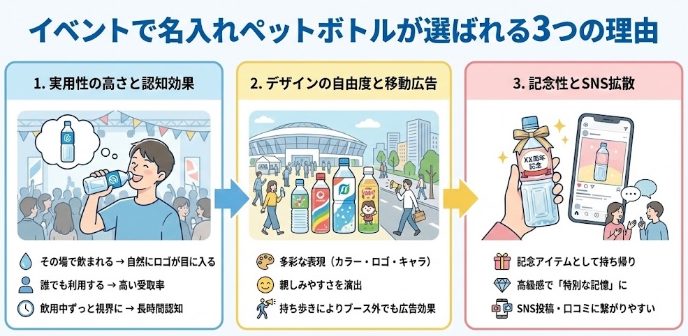 イベントで名入れペットボトルが選ばれる理由