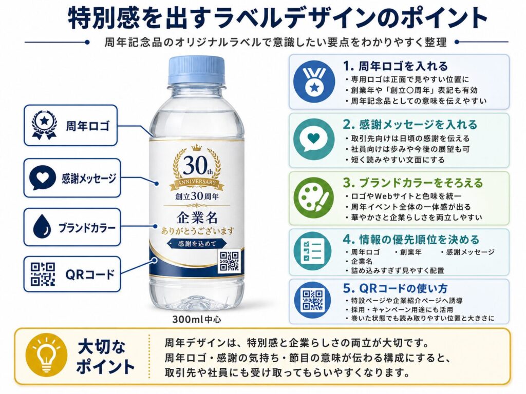 特別感を出すラベルデザインのポイント